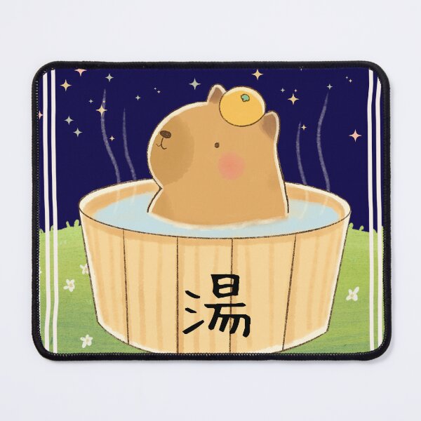 Item preview, Relaxing Capybara Hot Spring Night designed and sold by Miho9999.