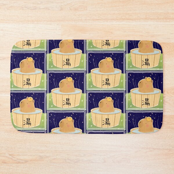 Item preview, Relaxing Capybara Hot Spring Night designed and sold by Miho9999.