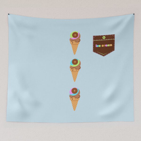 Item preview, Ice Cream Pocket Button Shirt designed and sold by Aimetoi.