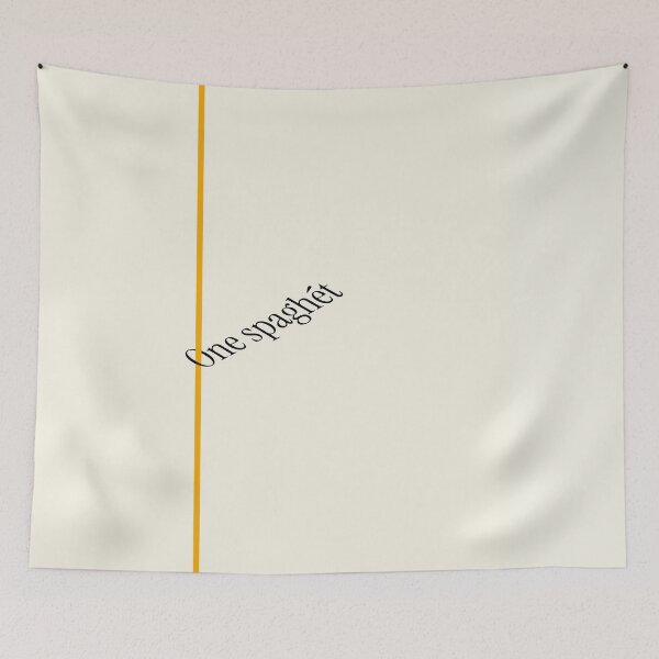 Item preview, One Spaghét | Funny Food Poster | Absurdist Wall Art | Minimalist Kitchen Print designed and sold by ENNUI.AM.