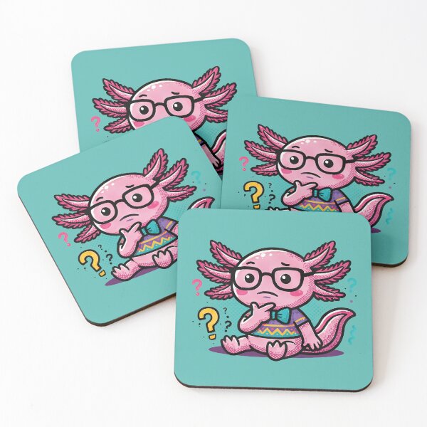 Item preview, I axolotl Questions cute nerd with glasses pink tadpole aztec pattern shirt designed and sold by bard-art.