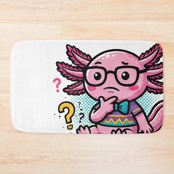 Item preview, I axolotl Questions cute nerd with glasses pink tadpole aztec pattern shirt designed and sold by bard-art.