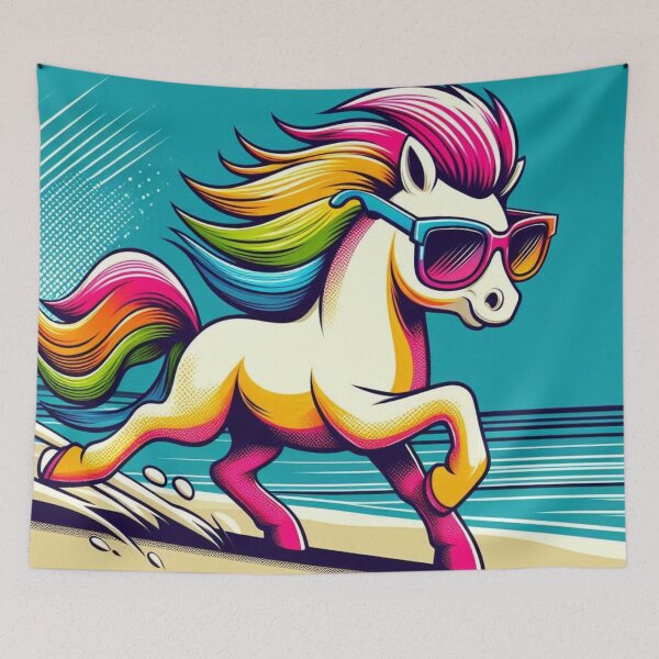 Item preview, Playful Pony – Sunglasses & Ocean designed and sold by Dogandesighn.