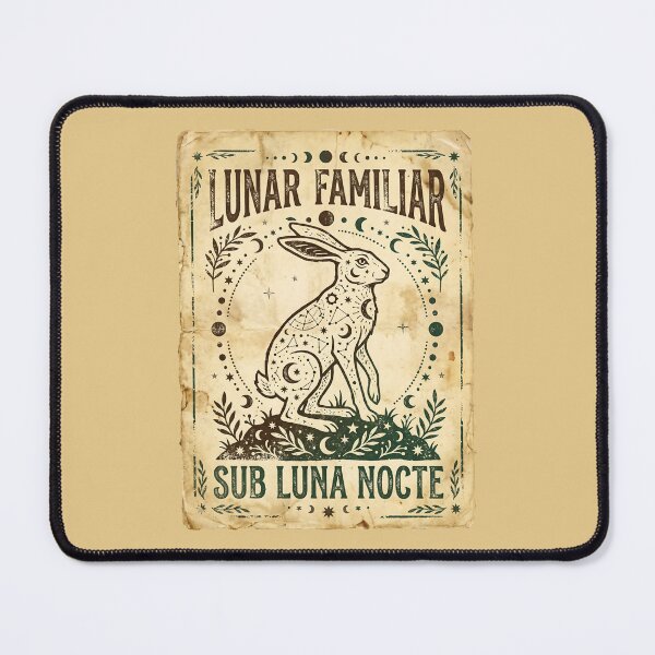 Item preview, Lunar Familiar Rabbit Celestial Magic Mystic Witchy designed and sold by SplashTastic.