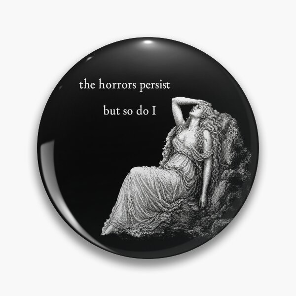 Item preview, The Horrors Persist - White Text designed and sold by w1tchGrrl.