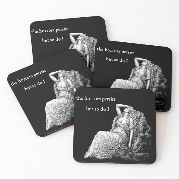 Item preview, The Horrors Persist - White Text designed and sold by w1tchGrrl.