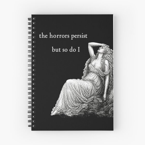 Item preview, The Horrors Persist - White Text designed and sold by w1tchGrrl.