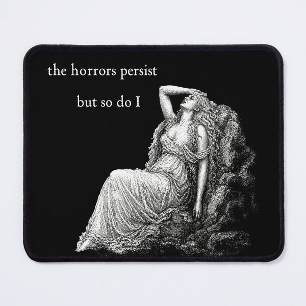 Item preview, The Horrors Persist - White Text designed and sold by w1tchGrrl.