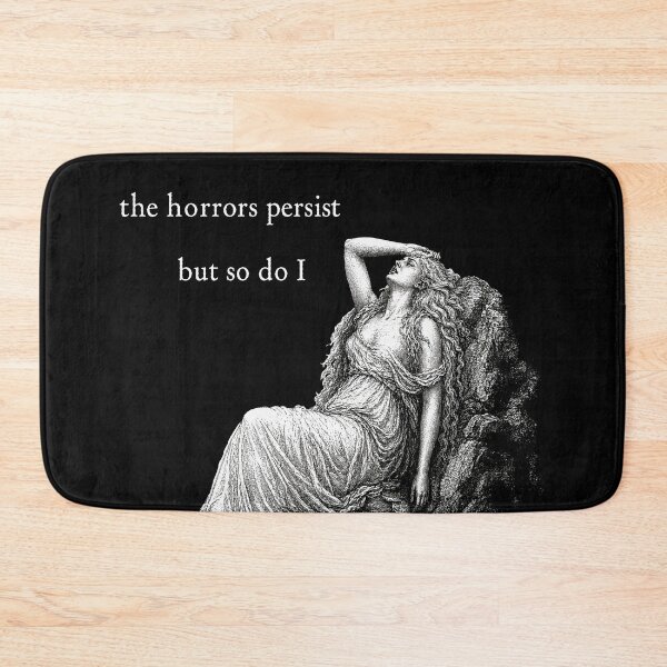 Item preview, The Horrors Persist - White Text designed and sold by w1tchGrrl.