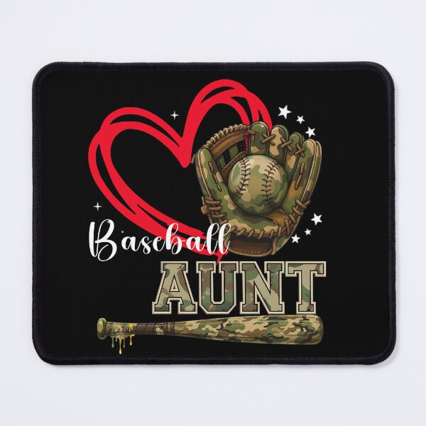 Item preview, Baseball Aunt Camo Heart Sports Design designed and sold by KIROSALS.