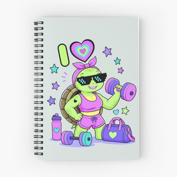 Item preview, Cute Gym Turtle – Strong & Cute Fitness Aesthetic designed and sold by Aimetoi.