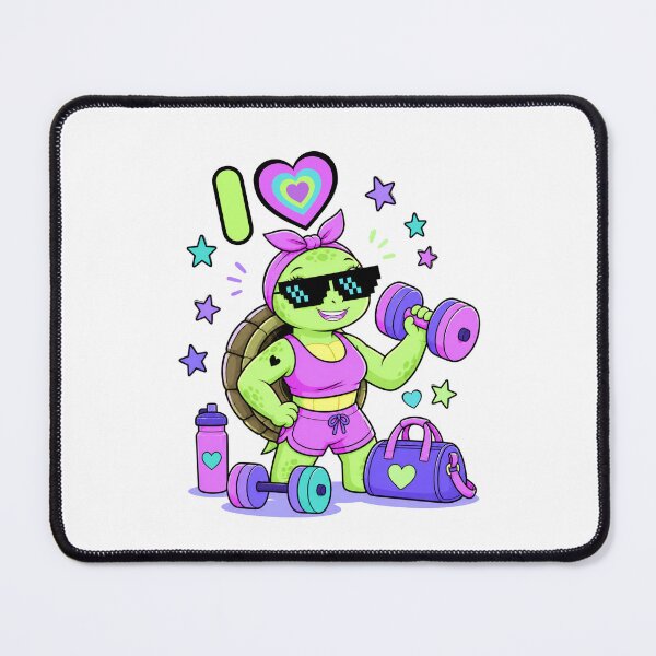 Item preview, Cute Gym Turtle – Strong & Cute Fitness Aesthetic designed and sold by Aimetoi.