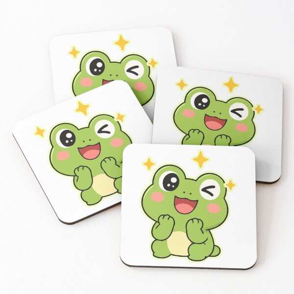 Item preview, Cute Frog Sticker Kawaii Adorable Frog Design designed and sold by Olivra.