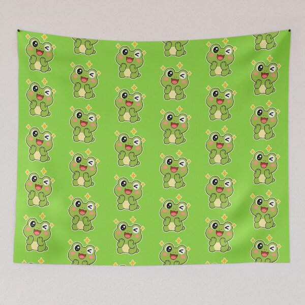 Item preview, Cute Frog Sticker Kawaii Adorable Frog Design designed and sold by Olivra.