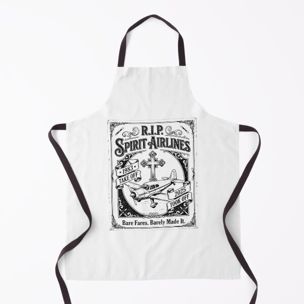 Item preview, Vintage RIP Spirit Airlines Budget Airline Sad Yellow Plane Memorial black and white designed and sold by graphixpolash.