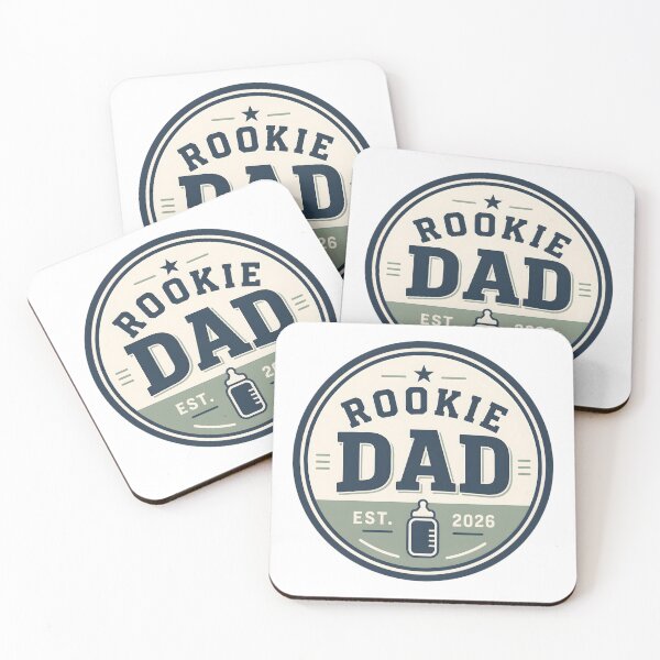 Item preview, Rookie Dad Est 2026 New Dad Badge Baby Bottle Design designed and sold by FestivityFinds.