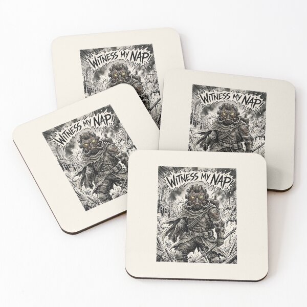 Item preview, Witness My Nap Post Apocalyptic Wasteland Warrior designed and sold by SplashTastic.