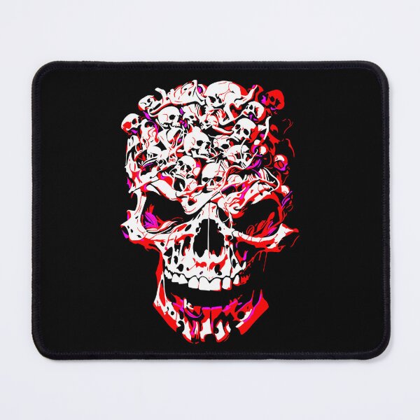 Item preview, Massive Skull Made of Skulls Red Black Dance of Bones Art designed and sold by RamyGallery.