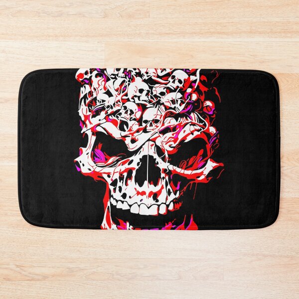Item preview, Massive Skull Made of Skulls Red Black Dance of Bones Art designed and sold by RamyGallery.