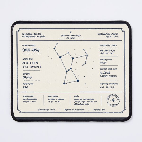 Item preview, Orion Constellation Vintage Astronomical Chart (Deep Sky Registry Plate 07-A) designed and sold by ThreadTheory976.