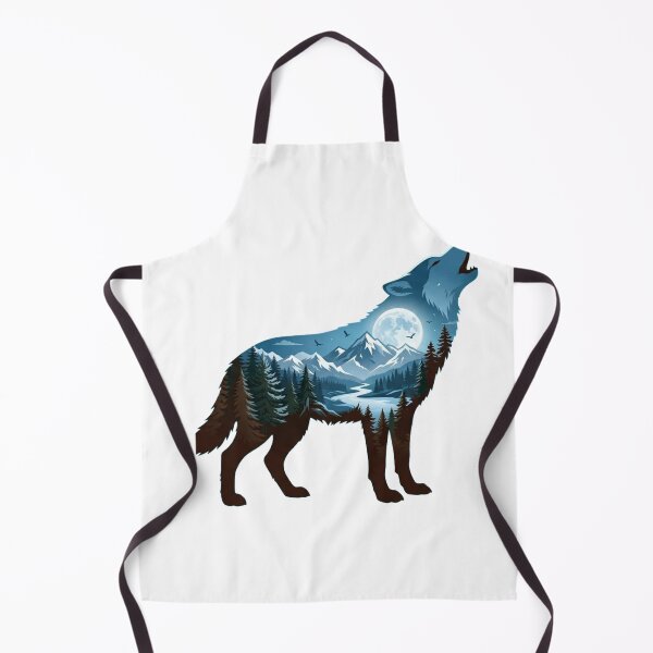 Item preview, Howling Wolf Nature Silhouette Art designed and sold by JeevanStickers.