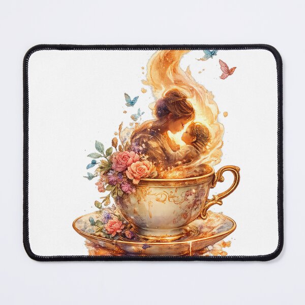 Item preview, Mother Child Love in Teacup designed and sold by NeuroPrints.