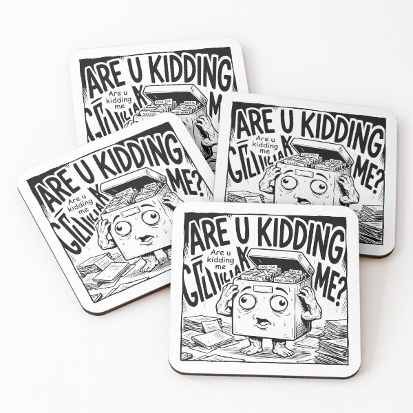 Item preview, Overwhelmed File Box - Are U Kidding Me? Nervous Filing Box Character designed and sold by MotionBanana Art.