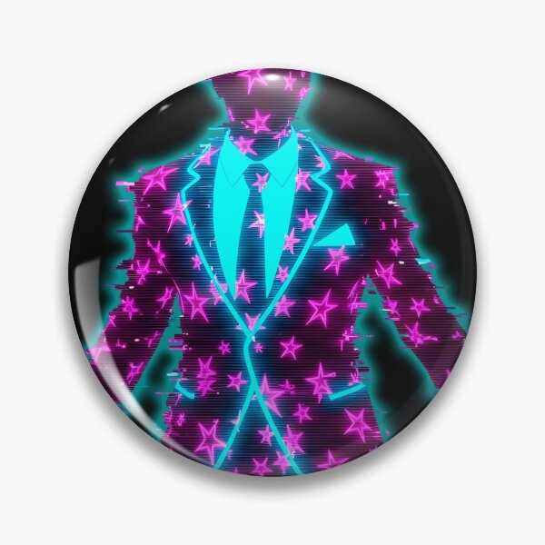 Item preview, Glitch Star Suit Cyberpunk Silhouette Neon Glow designed and sold by powersunlight.