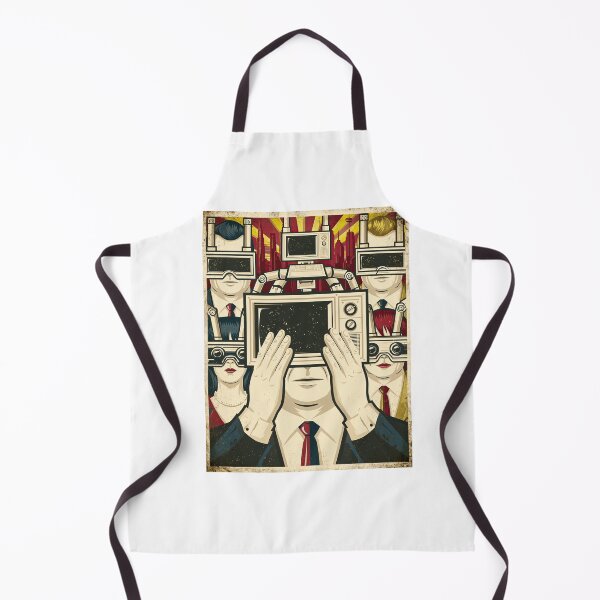 Item preview, Man Hiding Face Behind Retro Monitor Art designed and sold by Piotrek0001.
