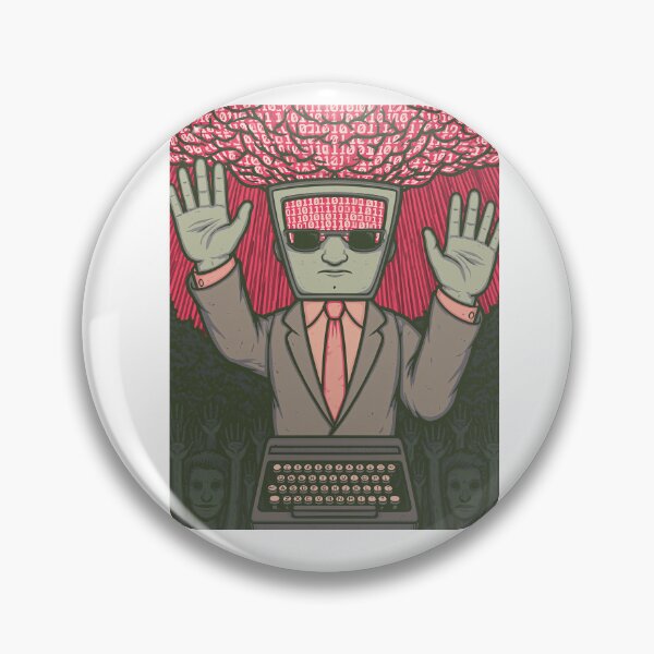 Item preview, Man with Glowing Pink Brain Energy Graphic designed and sold by Piotrek0001.