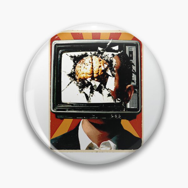 Item preview, Shattered Screen Monitor Face Dark Poster designed and sold by Piotrek0001.