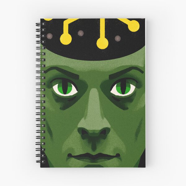 Item preview, Green Glowing Cyborg Face Mind Control Art designed and sold by Piotrek0001.