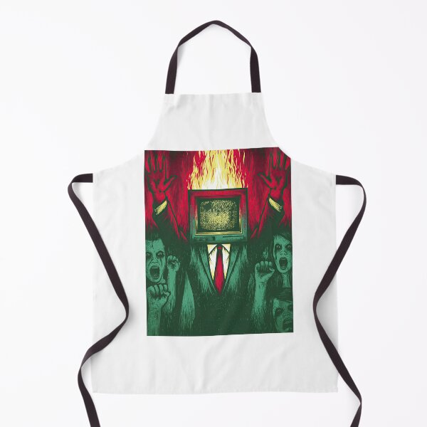 Item preview, Burning Monitor Head Man Leading Crowd designed and sold by Piotrek0001.