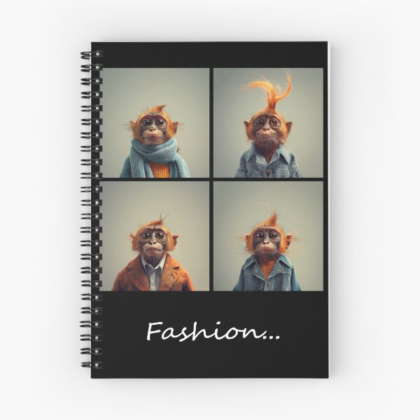 Item preview, Fashionable stylish monkeys. Fashion collage art designed and sold by GiriaGallery.