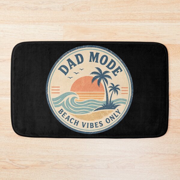 Item preview, Dad Mode Beach Vibes Only Retro Sunset T-Shirt designed and sold by FestivityFinds.