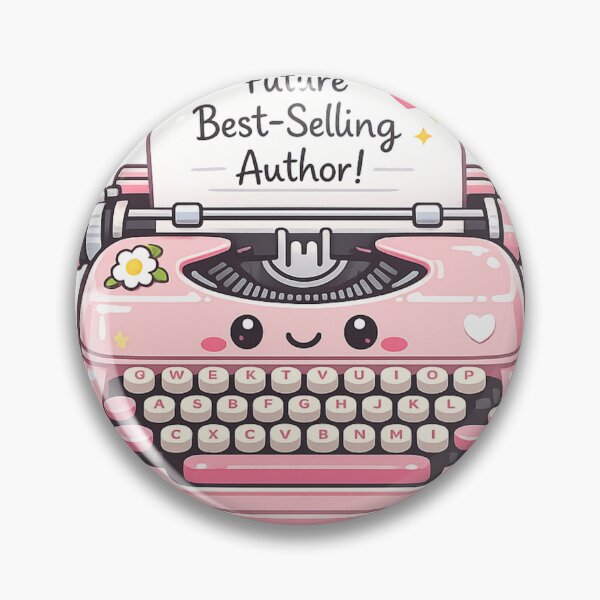 Item preview, Future Best Selling Author Pink Typewriter designed and sold by Art by Debasish.
