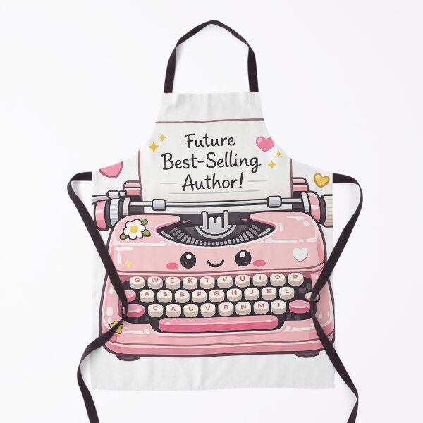 Item preview, Future Best Selling Author Pink Typewriter designed and sold by Art by Debasish.