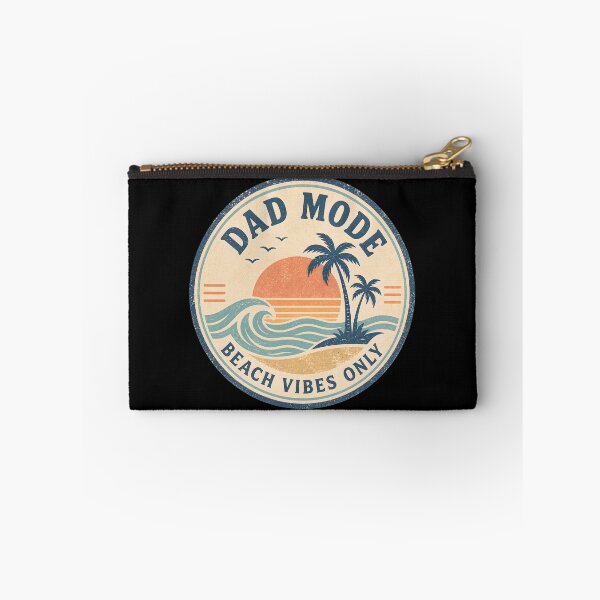 Item preview, Dad Mode Beach Vibes Only Sticker – Retro Sunset Palm Tree Ocean Design for Cool Dads designed and sold by FestivityFinds.
