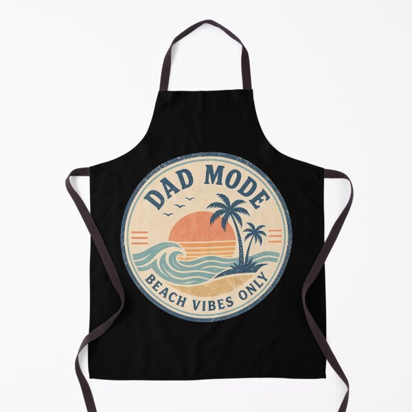Item preview, Dad Mode Beach Vibes Only Sticker – Retro Sunset Palm Tree Ocean Design for Cool Dads designed and sold by FestivityFinds.