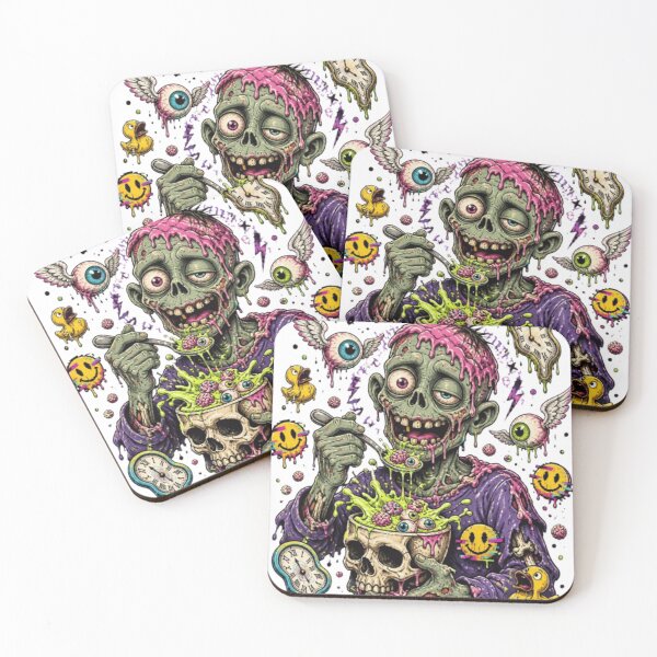 Item preview, zombie eating from a skull bowl designed and sold by ArtificialAce.