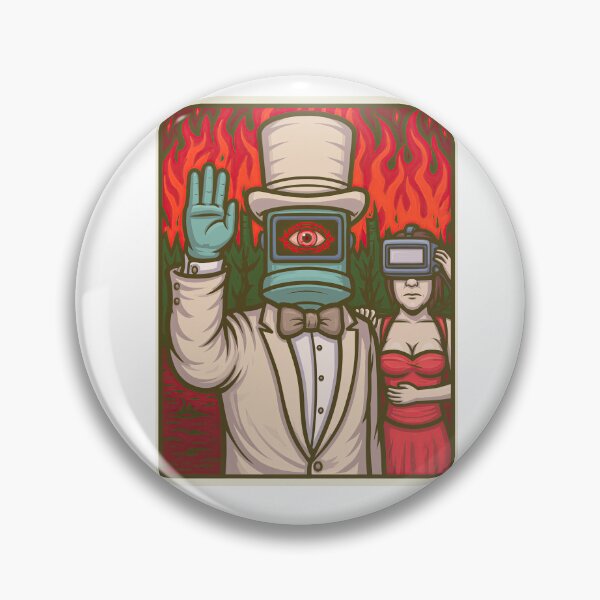 Item preview, Man with Eye Monitor Head Leading Woman designed and sold by Piotrek0001.
