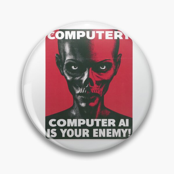 Item preview, Computer AI Is Your Enemy Zombie Poster designed and sold by Piotrek0001.