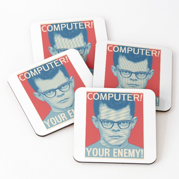 Item preview, Computer Your Enemy Nerd Boy Propaganda designed and sold by Piotrek0001.