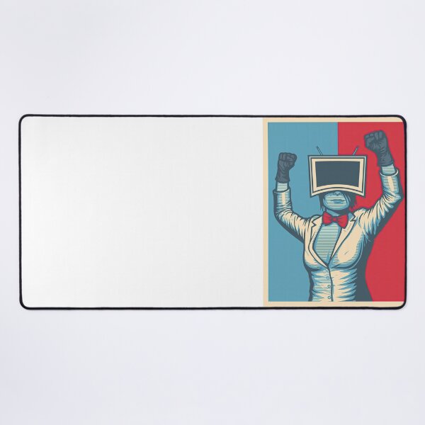 Item preview, Woman with Monitor Head Retro Propaganda designed and sold by Piotrek0001.