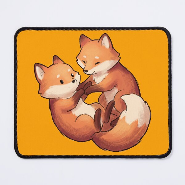 Item preview, happy foxes playing -significant other- designed and sold by shellle in the ocean.