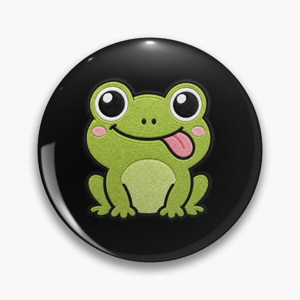 Item preview, Goofy Frog Kawaii Cute Funny Cartoon Frog Sticker designed and sold by ColorSplash123.