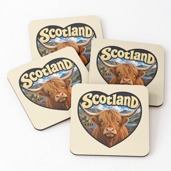 Item preview, Scotland Highland Cow designed and sold by Myra365Art.