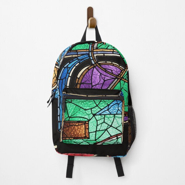 Item preview, shapes misbehaving stained glass colorful geometric abstract design designed and sold by SmashingDeals.