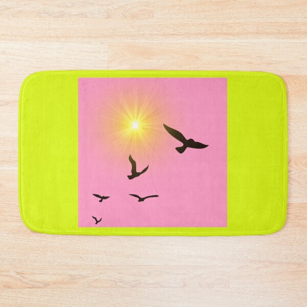 Item preview, Peaceful Flight in pink sky  designed and sold by AzusaLou.