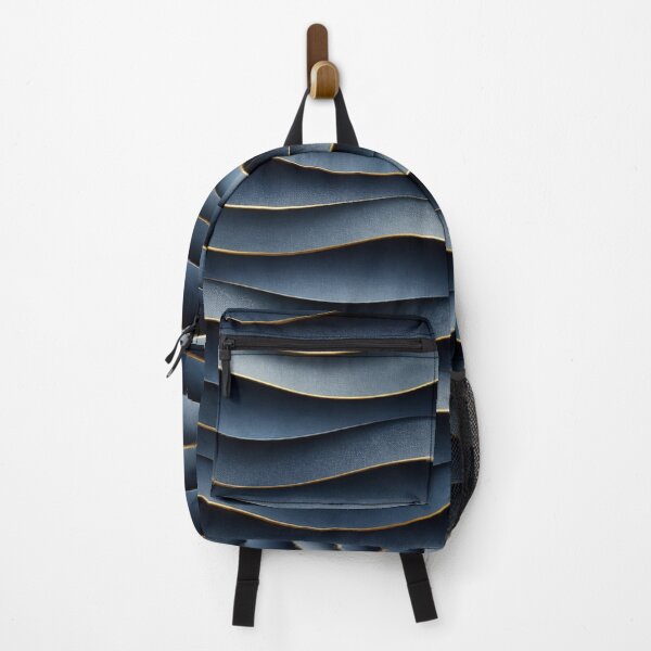 Item preview, Blue Gold Wave Pattern designed and sold by Bellassi.